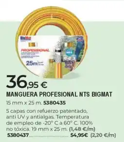 BigMat BIGMAT Manguera profesional nts oferta