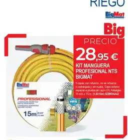 BigMat BIGMAT Kit manguera profesional nts oferta