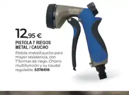 BigMat Pistola 7 riegos metal/caucho oferta