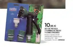 BigMat Set de pistola 7 formas de riego y conectadores oferta