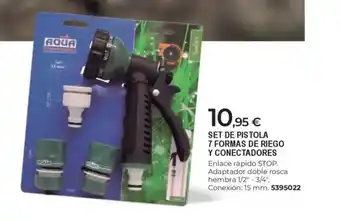 BigMat Set de pistola 7 formas de riego y conectadores oferta