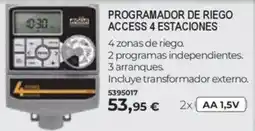BigMat Programador de riego access 4 estaciones oferta