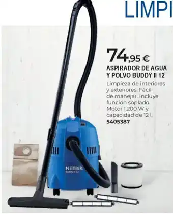 BigMat Aspirador de agua y polvo buddy ii 12 oferta