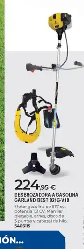 BigMat Desbrozadora a gasolina garland best 921g-v18 oferta