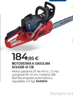 BigMat Motosierra a gasolina xcs4200 oferta