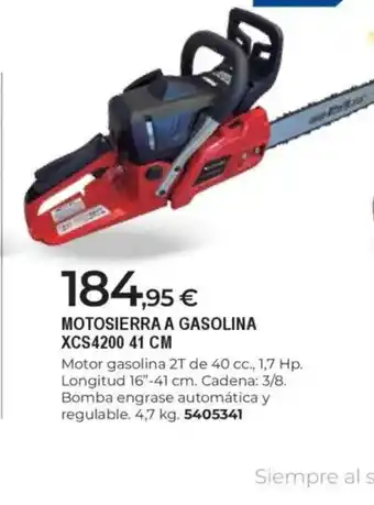 BigMat Motosierra a gasolina xcs4200 oferta