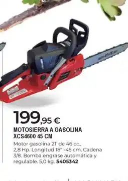 BigMat Motosierra a gasolina xcs4600 oferta