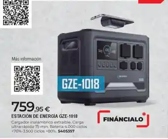 BigMat Estación de energía gze-1018 oferta