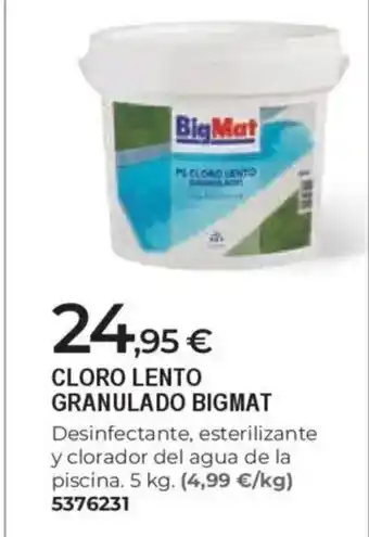 BigMat BIGMAT Cloro lento granulado oferta