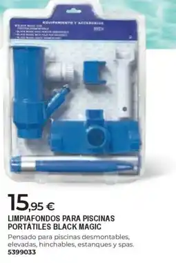 BigMat Limpiafondos para piscinas portátiles black magic oferta