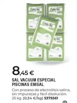 BigMat Sal vacuum especial piscinas enisal oferta