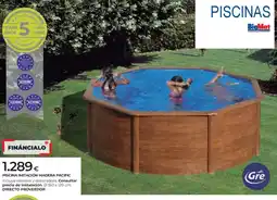 BigMat Piscina imitación madera pacific oferta