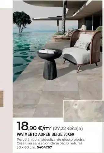 BigMat Pavimento aspen beige 30x60 oferta