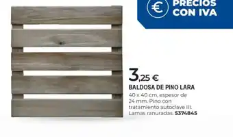 BigMat Baldosa de pino lara oferta