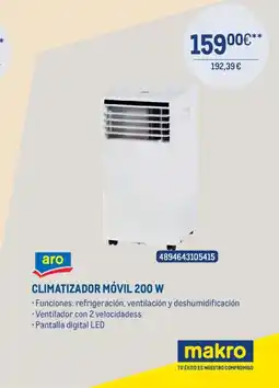Makro Climatizador móvil 200 w oferta