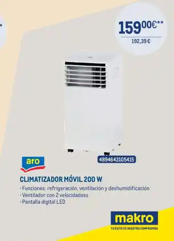 Makro Climatizador móvil 200 w oferta