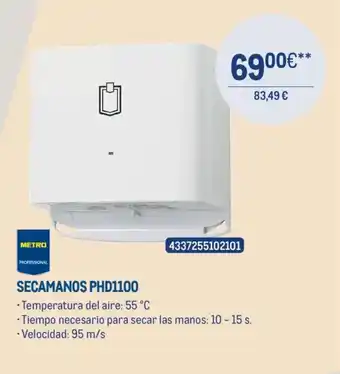 Makro Secamanos phd1100 oferta