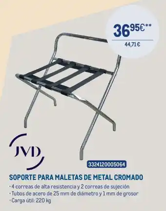 Makro Soporte para maletas de metal cromado oferta