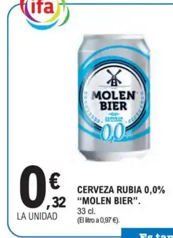 E.Leclerc MOLEN BIER Cerveza rubia 0,0% oferta