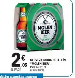 E.Leclerc MOLEN BIER  Cerveza rubia botellin oferta