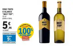 E.Leclerc MUY TOP Vino tinto o blanco oferta