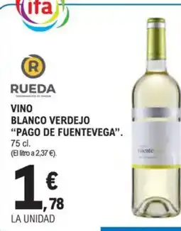 E.Leclerc PAGO DE FUENTEVEGA Vino blanco verdejo oferta
