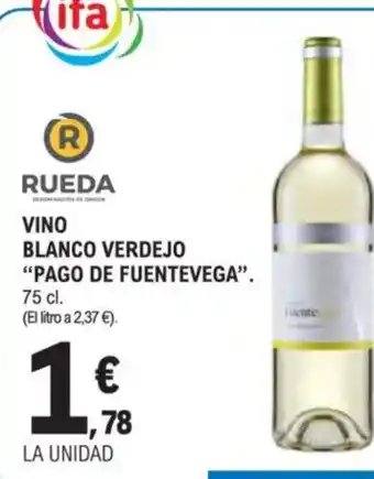 E.Leclerc PAGO DE FUENTEVEGA Vino blanco verdejo oferta