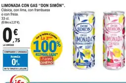 E.Leclerc DON SIMON Limonada con gas oferta