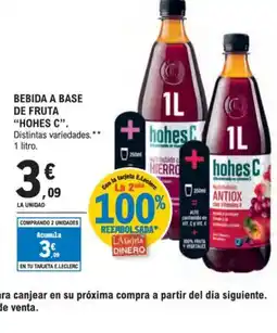 E.Leclerc HOHES C Bebida a base de fruta oferta