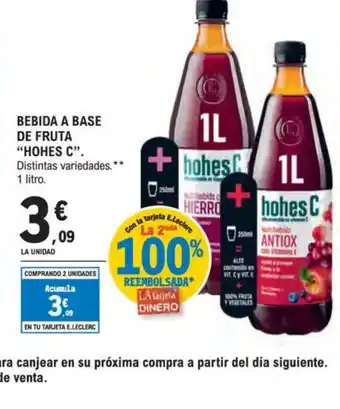E.Leclerc HOHES C Bebida a base de fruta oferta
