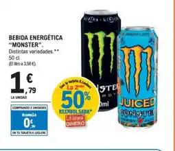 E.Leclerc MONSTER Bebida energética oferta
