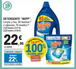 E.Leclerc WIPP Detergente oferta