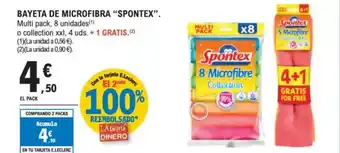 E.Leclerc SPONTEX Bayeta de microfibra oferta