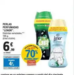 E.Leclerc LENOR Perlas perfumadas oferta