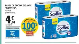 E.Leclerc SCOTTEX Papel de cocina gigante oferta
