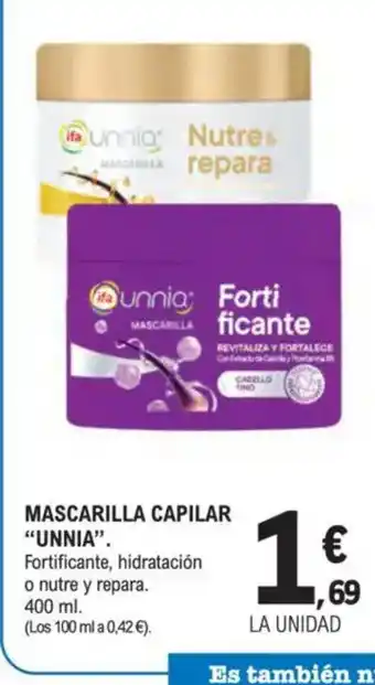 E.Leclerc UNNIA Mascarilla capilar oferta