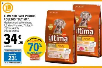 E.Leclerc ULTIMA Alimento para perros adultos oferta