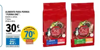 E.Leclerc PURINA ONE Alimento para perros oferta