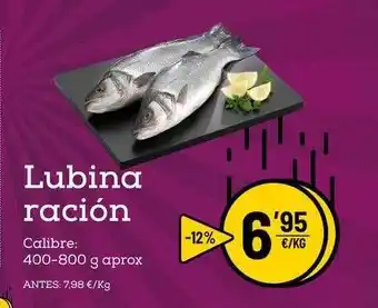 AhorraMas Lubina Ración 400-800g oferta