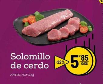 AhorraMas Solomillo De Cerdo oferta