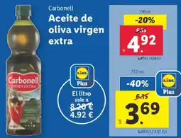 Lidl CARBONELL Aceite de oliva virgen extra oferta