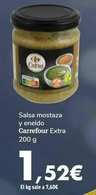 Carrefour Market Salsa mostaza y eneldo carrefour extra oferta
