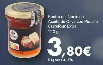 Carrefour Market Bonito del norte en aceite de oliva con piquillo carrefour extra oferta