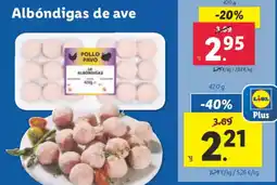 Lidl Albóndigas de ave oferta