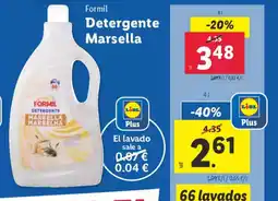 Lidl FORMIL Detergente Marsella oferta