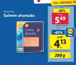 Lidl OCEAN SEA Salmón ahumado oferta