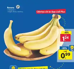 Lidl Banana oferta