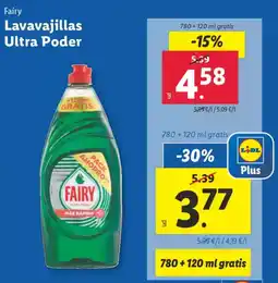 Lidl FAIRY Lavavajillas Ultra Poder oferta