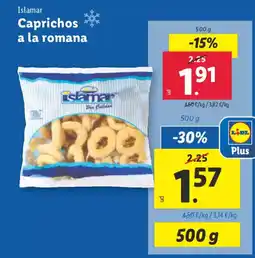 Lidl ISLAMAR Caprichos a la romana oferta