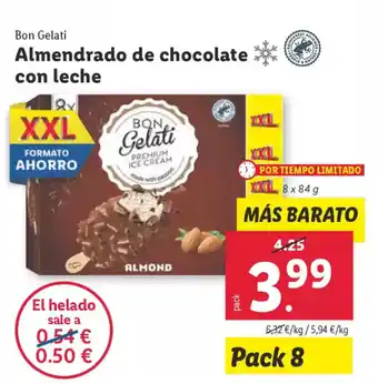 Lidl BON GELATIN Almendrado de chocolate con leche oferta